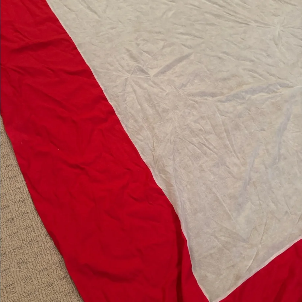 Bed Skirt - Red - Fits Full Size Mattress